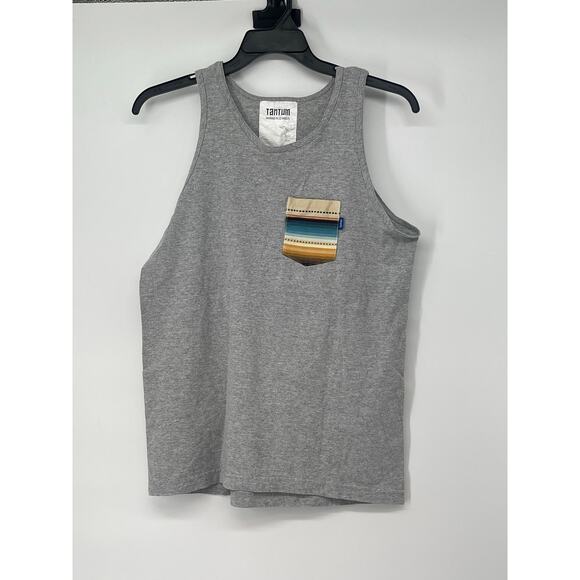 Tantum Los Angeles Pocket Tank Gray Size M - Picture 1 of 4